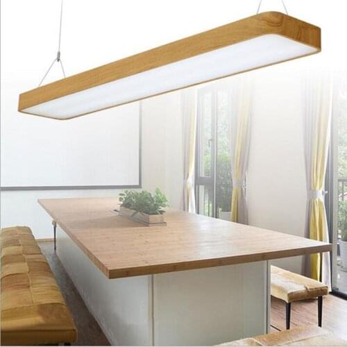 Round led office lights hanging line lights office wood bar lights office ceiling lighting fixture led home fixture hanging led