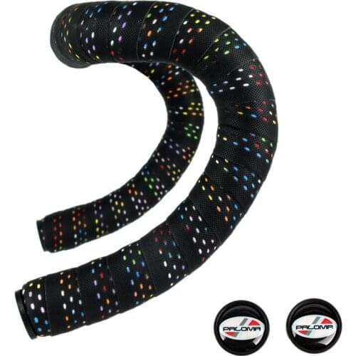 PALOMA Road Bicycle Handlebar Tape Cork Breathable Handle Bar Tape Cycling Damping Anti-Vibration Wrap With 2 Plugs