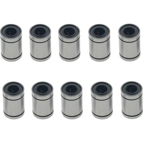 10PCS LM8UU LM10UU LM16UU LM6UU LM12UU LM3UU Linear Bushing 8mm CNC Linear Bearings for Rods Liner Rail Linear Shaft parts