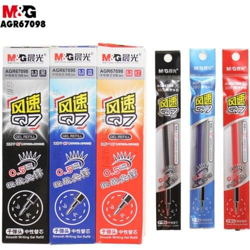 M&G Wind Speed Neutral Core. (20pcs/box) Q7 Core. Neutral Core 0.5mm Office Learning. Red And Black AGR67098