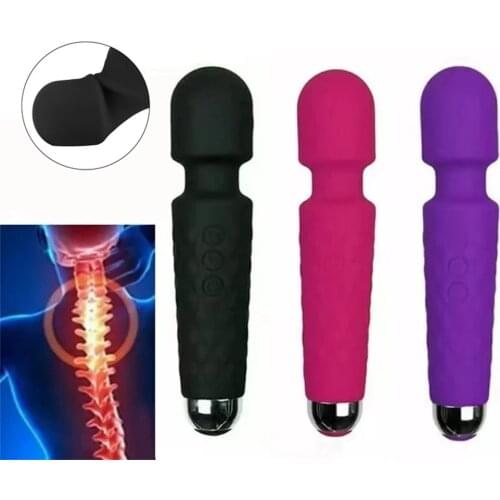 USB massager powerful memory handheld wireless cordless wand toy lady muscle relaxation massage tool fascia gun