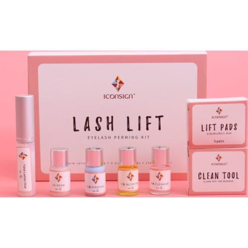 10 sets/lot Eyelash Perming Kit for lashes lifting Cilia Lift Perm Set with Rods Glue Beauty Make Up Tools Suitable Salon