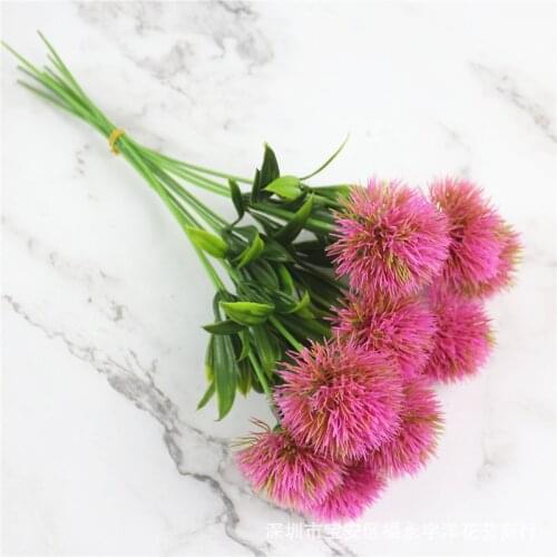 Natural Dried Flowers Artificial Flowers Real Touch Dandelion Fake Plants Plastic Flowers Decoration Bouquet Dry Flowers 2021