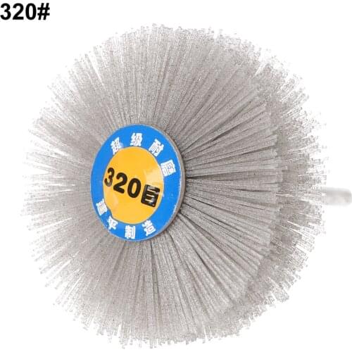 2020 New Deburring Abrasive Alumina Wire Brush Flower Head Polish Grind Buff Wheel Shank