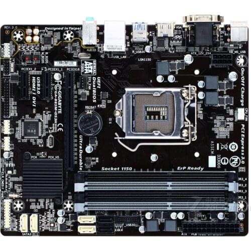 Original motherboard for Gigabyte GA-B85M-DS3H LGA 1150 DDR3 B85M-DS3H 32G HDMI VGA USB3.0 DVI Desktop motherboard Free shipping