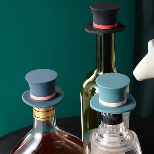 Bottle Stopper Bottle Cap Wine Stopper Home Bar Preservation Tool Silicone Creative Design Safe and Healthy