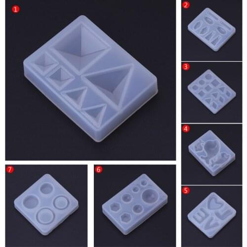 Silicone Mold DIY Jewelry Making Geometric Crafts Mirror Decorative Epoxy Resin Crystal Mold Soap Making Drop shipping