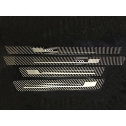 Car-styling Stainless Steel Side Door Scuff Plate Door Sill Trim Fit Car accessories For Skoda Octavia 7 2007-2018