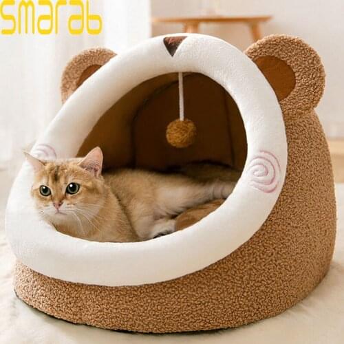 Warm Cat Bed House Kennel Dog Bed Puppy Bed Cats Bed Dog House Cushion Sofa Bed Cat House Pet Bed Camas Para Perros Grandes