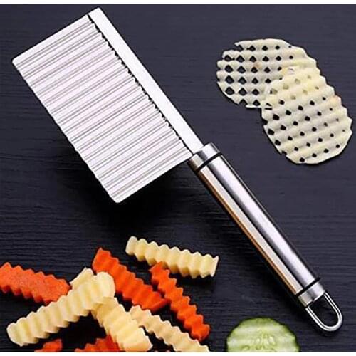 Potato Wavy Edged Tool Peeler Cooking Tools Kitchen Knives Accessories Stainless Steel Kitchen Gadget Vegetable Fruit Cutting