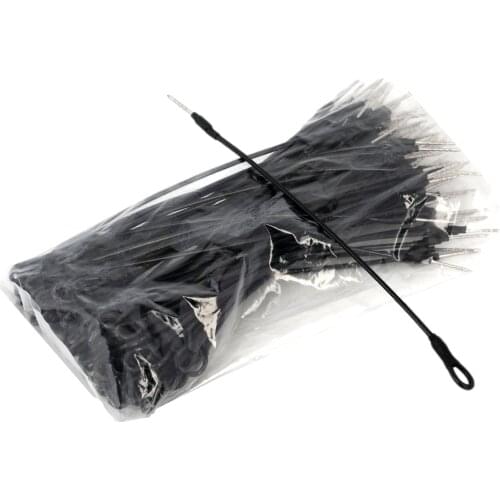 Security Tag Lanyard 17CM Black 100 Piece For EAS Systems Compatible With Checkpoint Security System