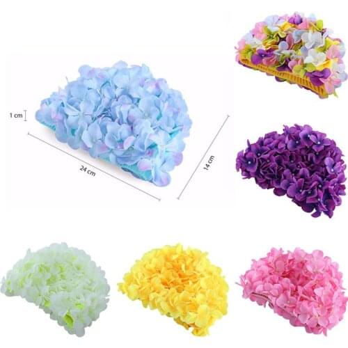 Women Swimming Cap Flower Petal Design Personalized Three-dimensional Petal Swimming Caps For Long Hair Diving Cap