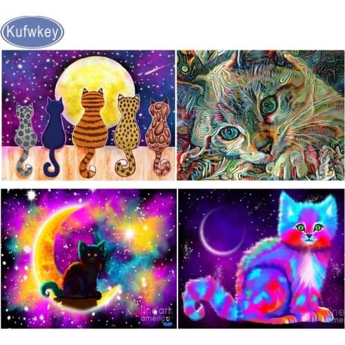 Animals Diamond painting cat 5d puzzle diy round diamond Embroidery christmas,full drill square Rhinestone,Mosaic,novelties gift