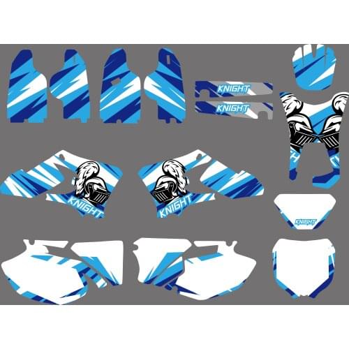 0500 Bule NEW TEAM GRAPHICS BACKGROUNDS DECALS For Yamaha WR250F WR450F 2005 2006 WR 250F 450F WR250 WR450 F