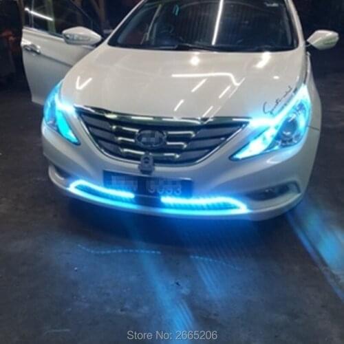 2PCS Car LED Ultrathin Daytime Running Light Signal Light stickers for Opel Mokka zafira corsa astra insignia vectra accessories