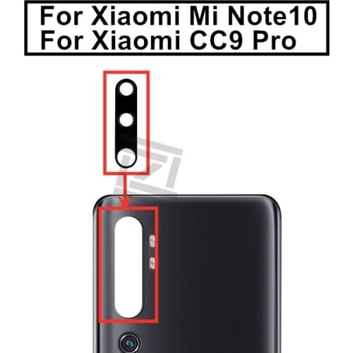 2pcs for Xiaomi Mi Note 10 Camera Glass Lens for Xiaomi CC9 Pro Back Rear Camera Glass Lens with Glue Replacement Repair Parts