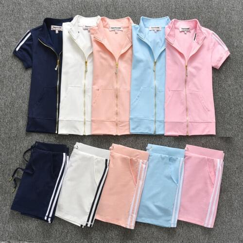 2021 Summer 2 Piece Tracksuit Set Women Striped Casual Sport Cute Outfits for Women Matching Sets Top Sets Girls Suits S-2XL