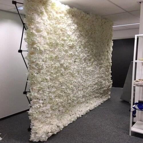 240x240cm Upscale Hydrangea Flower wall Wedding Centerpieces Decoration Flower Wall Set with Stand DIY Wedding Background decor