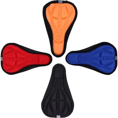 3D Soft Thickened Bicycle Seat Breathable Bicycle Saddle Seat Cover Comfortable Foam Seat Mountain Bike Cycling Pad Cushion Cove
