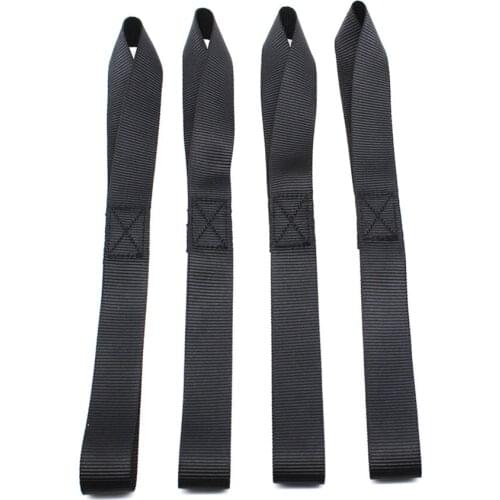 4 pcs Universal Soft Loops Car Motorcycle Tie Down Straps 2300 Lbs Break Strength Prevent Scratches for Motorbike ATV Dirt Bike