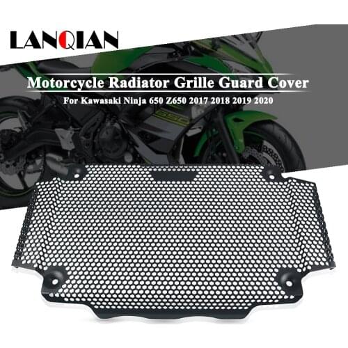 For Kawasaki Ninja 650 Z650 Motorcycle Aluminum Radiator Grille Guard Cover Protector Ninja 650 Z 650 2017 2018 2019 2020 Parts