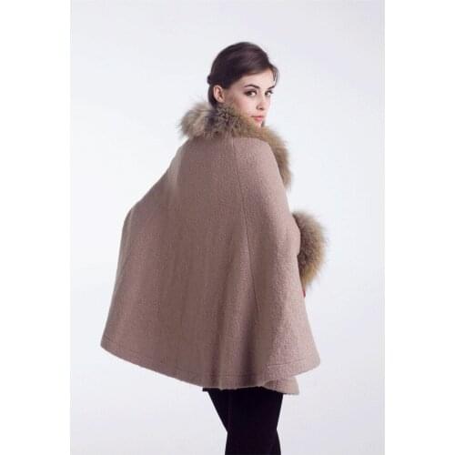 Casaco Feminino Inverno Autumn Winter Elegant Cloak Woolen Coat Korean Sleeveless Loose Jackets manteau femme L1915