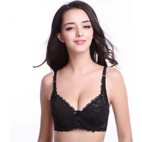 Black Bralette Sexy Lace bra women Lady Underwear padded seamless bra super push up brassiere Sexy Lingerie Women Girl bra