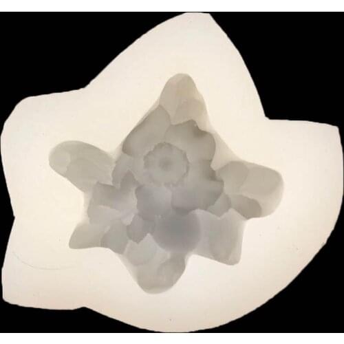 Pomegranate Flower Shape Liquid Silica Gel Mold, DIY Hand Soap Mold K078