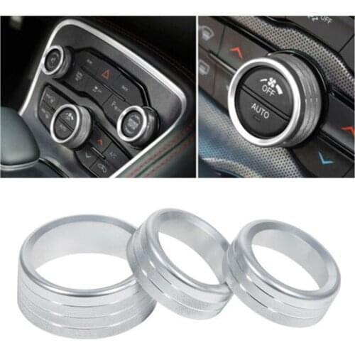 Air Conditioner Switch CD Button Knob Cover for Dodge Challenger Charger 2015-2020