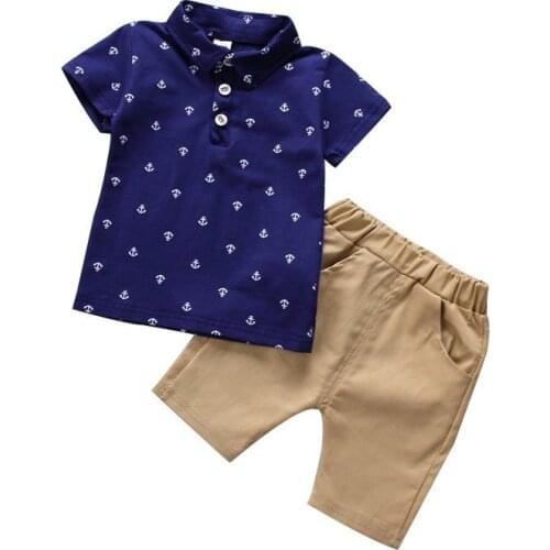 Baby Boys Clothes Summer Boys Clothing Sets 2pcs Clothes For Boys Set Roupas Bebe Clothes Gentleman Style Polo Shirt +Pants