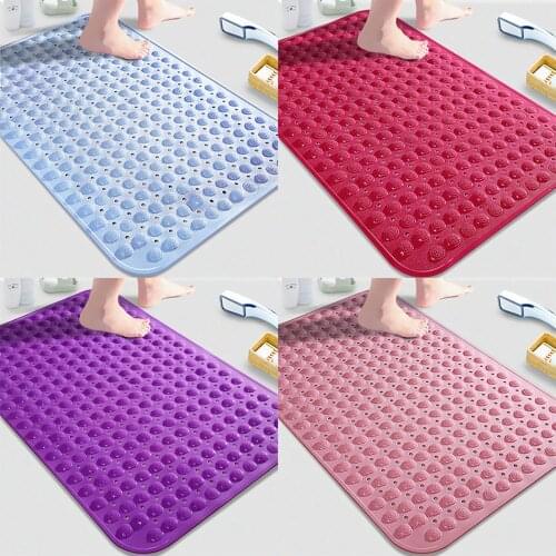 Bathroom Mat Non-slip Bath Mat Safety Shower Bath Mat Massage Pad Bathroom Mat Suction Cup Carpet Non-slip Bath Mats