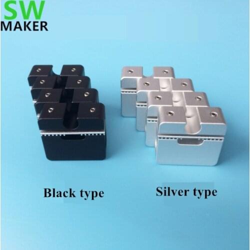 Ultimaker2 aluminum alloy cross slider with belt buckle and Graphite copper sleeve For 3D printing parts