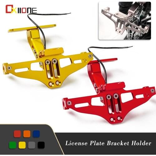 For Ducati MONSTER 797 HYPERMOTARD 821 950 MULTISTRADA 750SS 748 S R 750 Monster Dark Motorcycle License Plate Bracket Holder