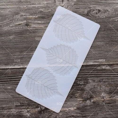 Leaf Shape DIY Cooking Chocolate Mold Wedding Cake Decorating Silicone Mould Baking Fondant Sugar Tools SA25
