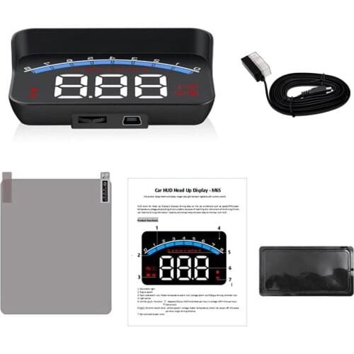 M6s Auto HUD Car Head Up Display Overspeed Warning Windshield Projector Alarm System OBD scanner