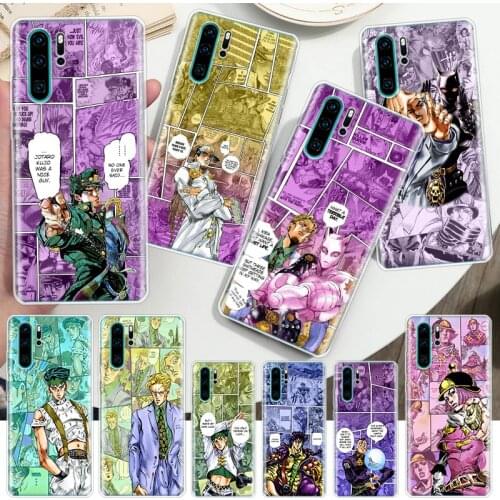 JoJo Bizarre Adventur Anime Soft Phone Case For Huawei Honor 10 9 20 Lite Y5 Y6 Y7 Y9 8A 8X 8S 7A 7X 9X 10i 20i Pro Cover Coque