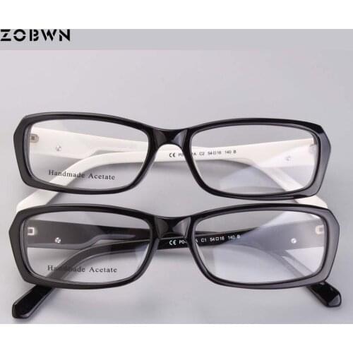 Wholesale classic man glasses business male eyeglasses black white women spectacle for prescription uv400 myopia presbyopia lens