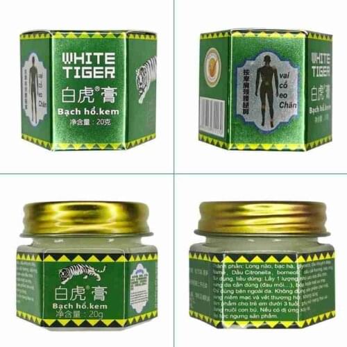 20g Original White tiger Ointment Balm Insect Bite Meat Relieve Arthritis Joint Pain Intensity Pain Muscle Pain Tiger Cream