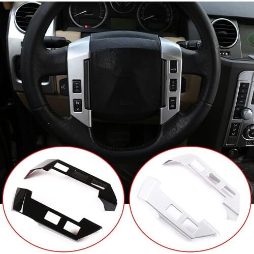 Steering Wheel Button Cover Trim,for Lan Rover Discovery 3 LR3 2004-2009,Freelander 2 2007-2012,RR Sport 2005-09 Car Accessories