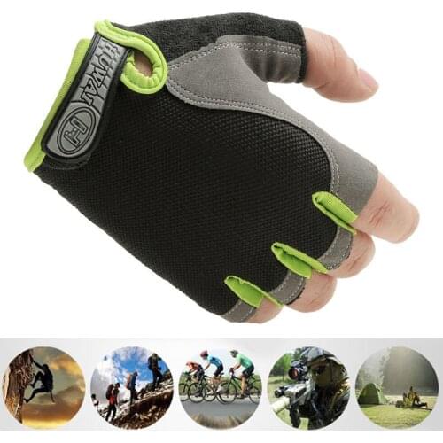 1Pair Summer Half Finger Bike Bicycle Gloves High Elastic Breathable Mesh Anti-Slip MTB Bike Gloves Outdoor Sports Cycling Glove