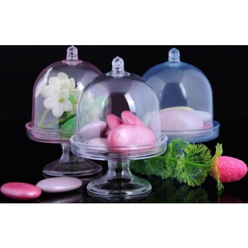 Wedding Party Tray Candy Boxes Children birthday Favor gift Creative Plastic Transparent Sweet box festive event decorations