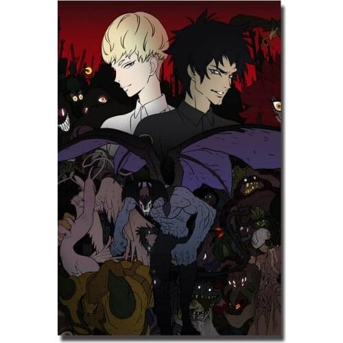 Devilman Crybaby Japan Anime Comic Movie Art Prints Silk Canvas For Wall Pictures Room Decoration-008