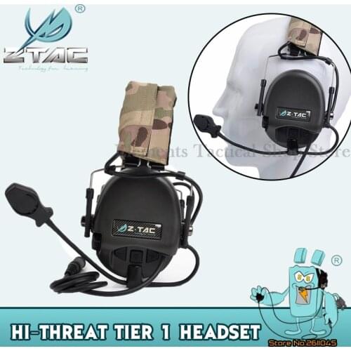 Z-TAC Softair Tactical Headphones TEA Releases Hi-Threat Tier Noise Canceling Shooting Headphones Airsoft Tactical Headset Z110