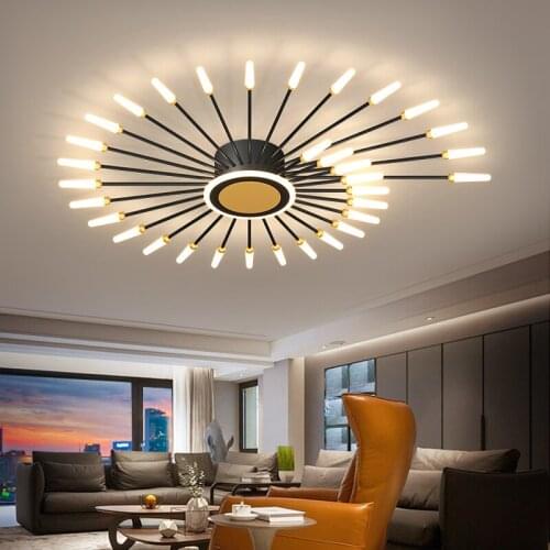 Nordic Living Room Ceiling Lamp Bedroom Room Lamp Warm Romantic Decoration Lamp Luxury Net Red Lamp Home Hall Light Fixtures