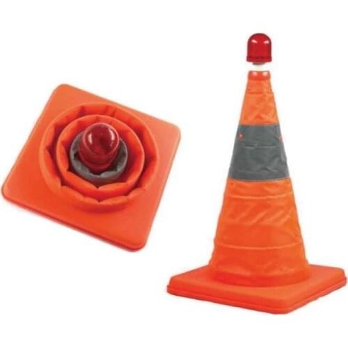 Folding Reflective Cone High Brightness Roadblock Plastic Road Block Traffic Facilities Flashing Warning Lights Signs
