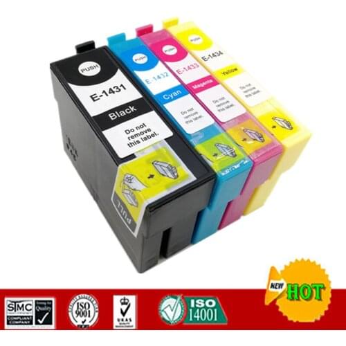 Compatible Ink cartridges for T1431 - T1434 ,suit for Epson 82WD 900WD 960FWD WP-7011 WP-7018 WP-7511 etc