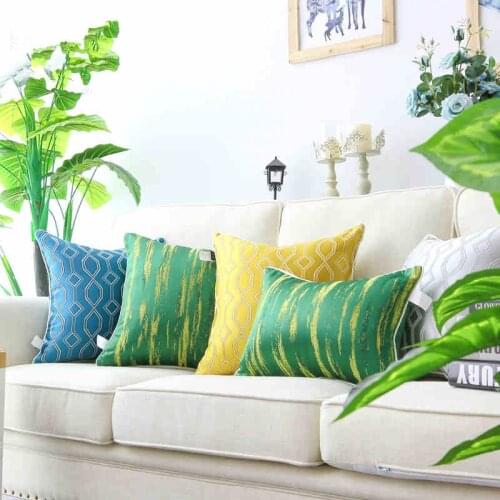 30x45/30x50/45/50/60cm Light luxury geometric pillow case satin fabric large backrest bed sofa cushion cover