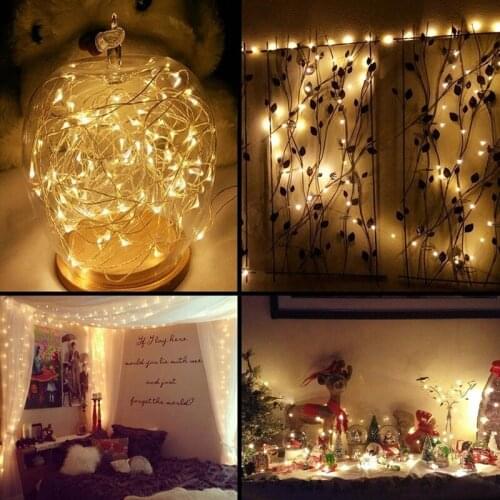 Chicinlife 2M/5M LED String Fairy Light Birthday Party Wedding Warm White Wire Fairy Light Merry Christmas New Year Supplies