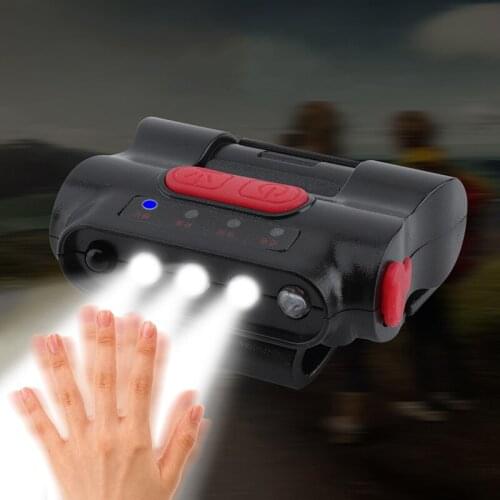 Smart Multifunction Sensorled Headlamp Cap Light Build-in Battery USB Rechargeable Head Flashlight Headlight Bulbs 5W Lamp Torch