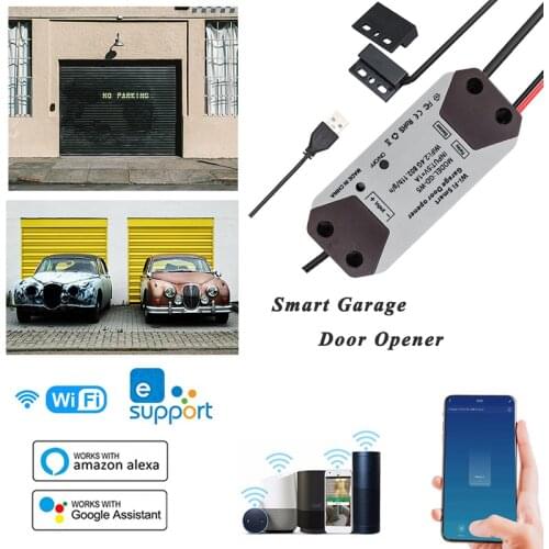 WiFi Connected Switch Smart Garage Door Opener Controller Remote Control Switch Module Work With Alexa Google Home Ewelink APP